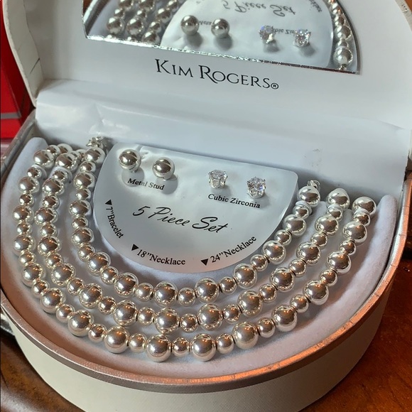 NWT 5 Piece Silver Jewelry Boxed Gift Mega Set - Picture 3 of 4